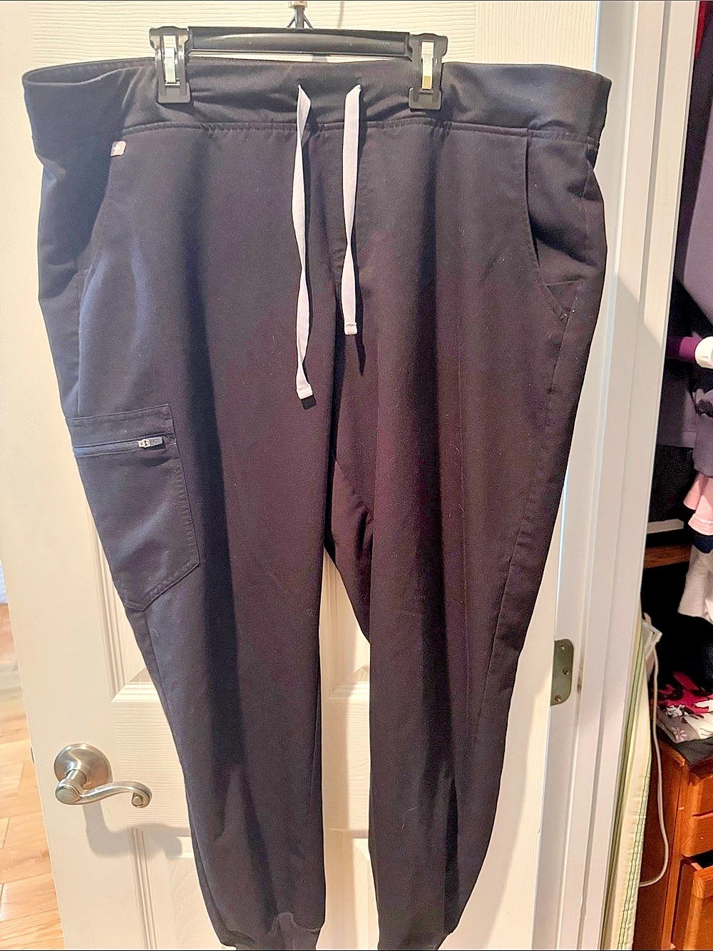FIGS Technical Collection Joggers Black womens xxl
